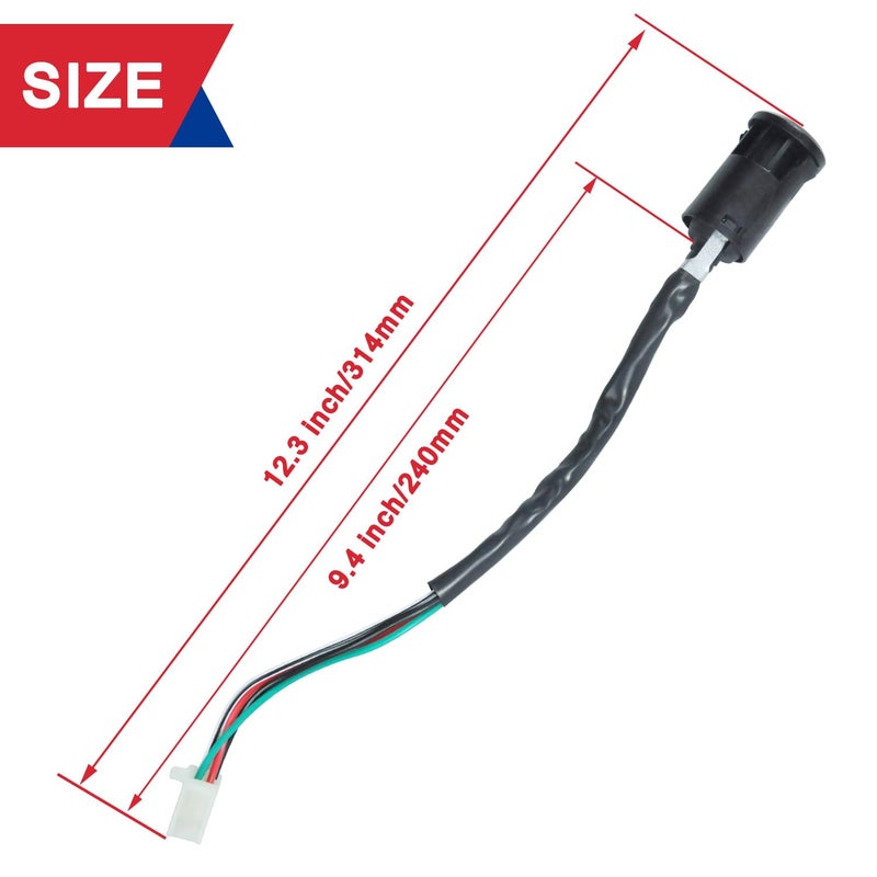 HOOUP Ignition Starter On Off Switch Key for 50cc 70cc 90cc 110cc 125cc TaoTao Coolster Sunl Baja Roketa Apollo Kymco Chinese ATV Dirt Pit Bike Quad Go Kart Moped Scooter Mini Bike Hawk 110 4 Wheeler - Image 3
